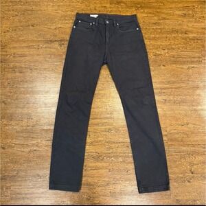 American Giant Gray Roughneck Straight Stretch Canvas Work Jeans Pants Men 32x34